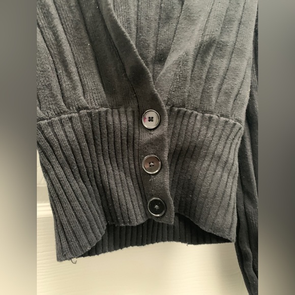 Wilfred Plunge Front Cardigan Black S - Picture 4 of 11